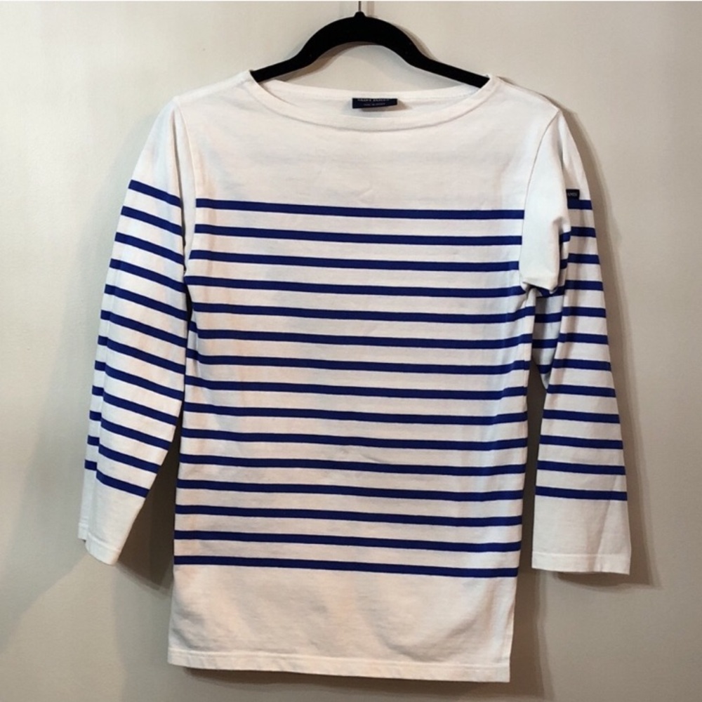 Saint James Stripe Top - Blue and White